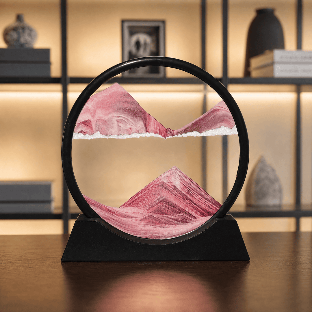 Serenitas – Sand Motion Art for Peace of Mind Pink / Black
