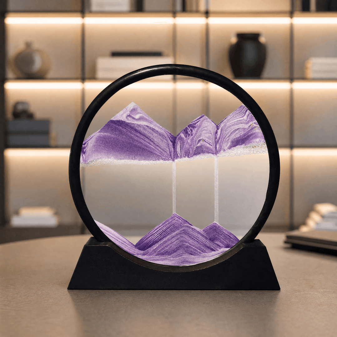 Serenitas – Sand Motion Art for Peace of Mind Purple / Black