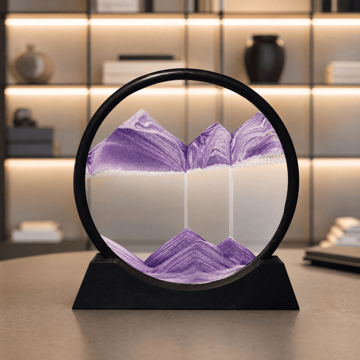 Serenitas – Sand Motion Art for Peace of Mind Purple / Black