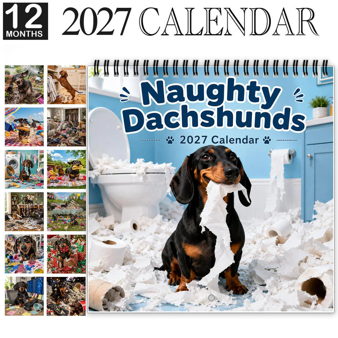 Dapper Dachshunds – Funny Dachshund Wall Calendar