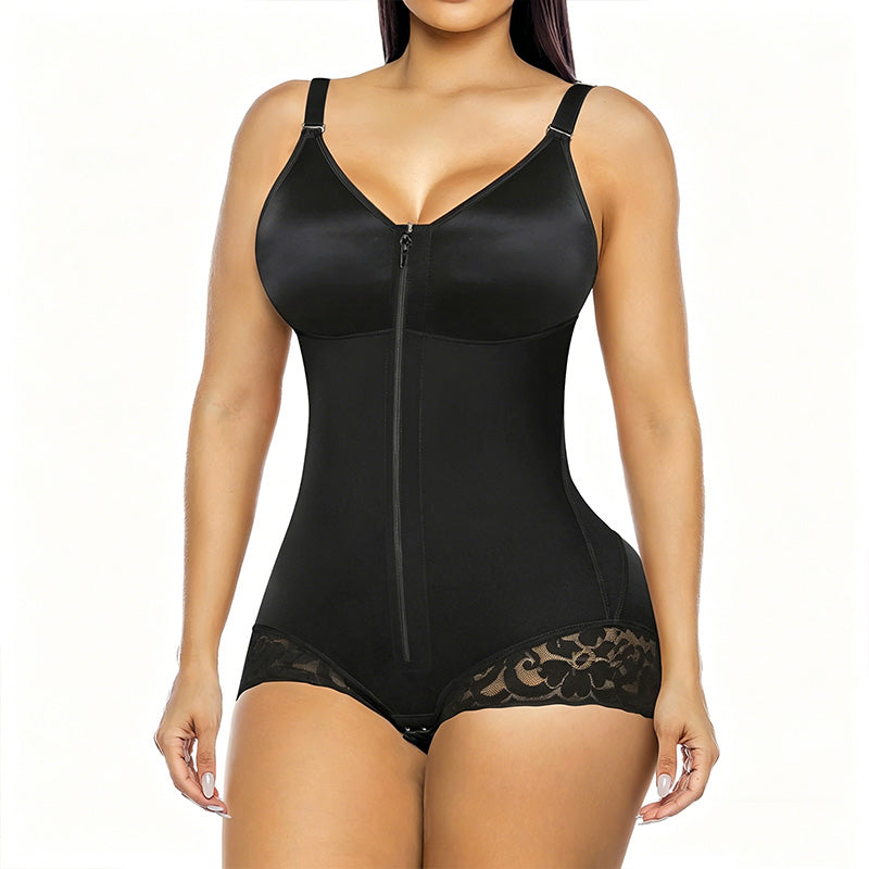 Sculptessa – Zip-Up Tummy Control Shapewear Bodysuit