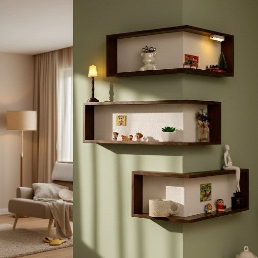 LuminaCorner™ - Illuminated Corner Shelves for Cozy Spaces