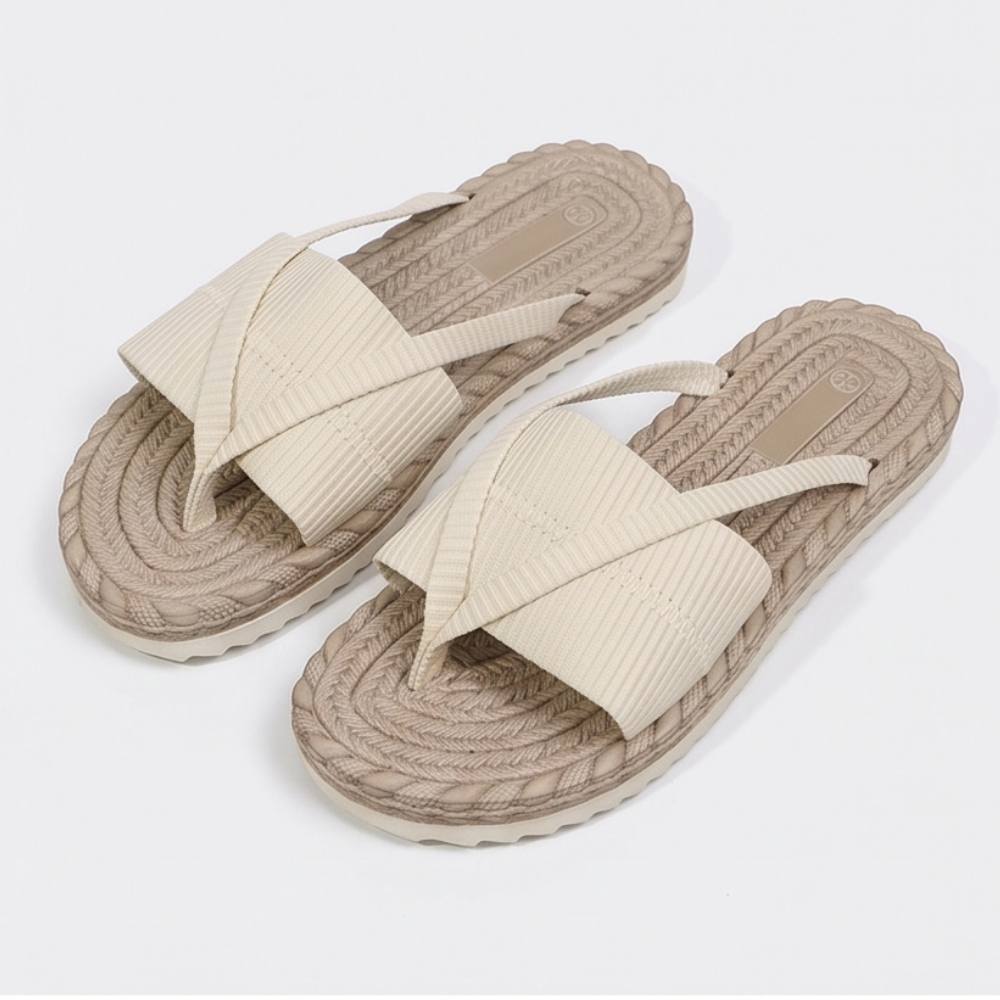 Lunara – Soft Woven Summer Slide Sandals