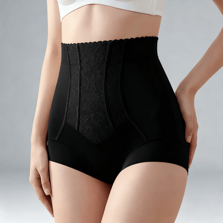 Silhera – High-Waist Shaping Panty for Tummy Control Black / M / 2-pack value set