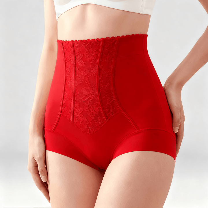 Silhera – High-Waist Shaping Panty for Tummy Control Red