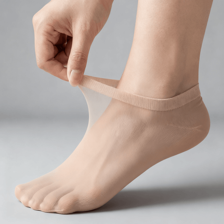 Silkara – Women's Ultra Sheer Non-Slip Invisible Socks Skin Tone