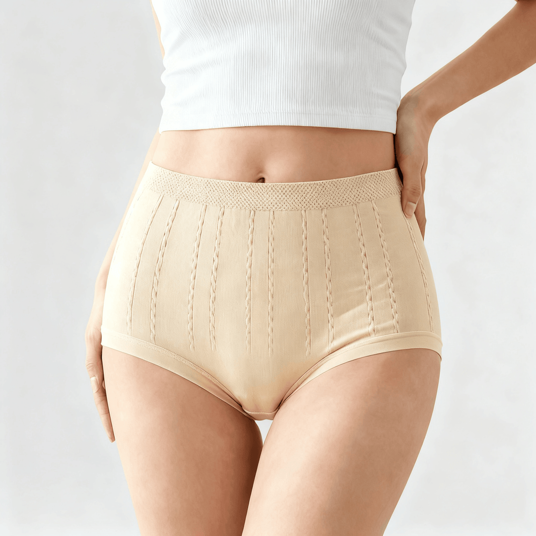SleekHips – High Waisted Leakproof Panties Beige