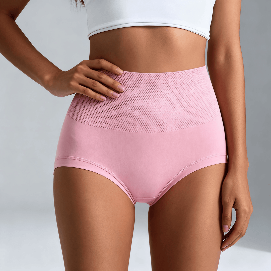 SleekHips™ - Summer Confidence High-Waisted Leakproof Panties (1+1 Free) Pink / S