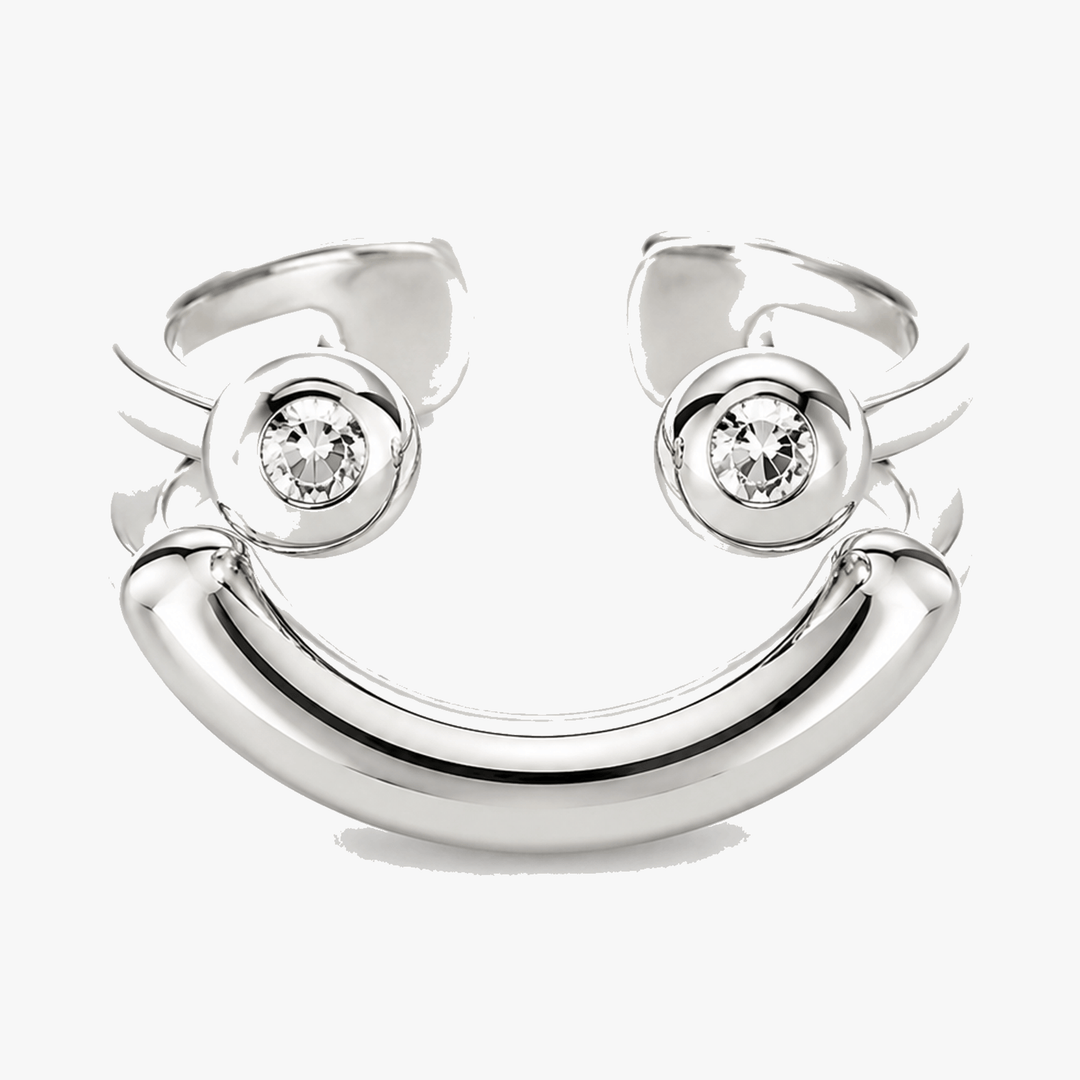 Smivana - Adjustable Smiley Ring, Set of 2