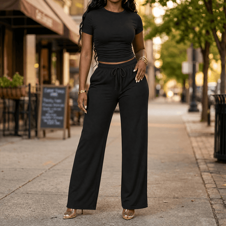 Sofelle – Women's soft matching lounge set Black / XS