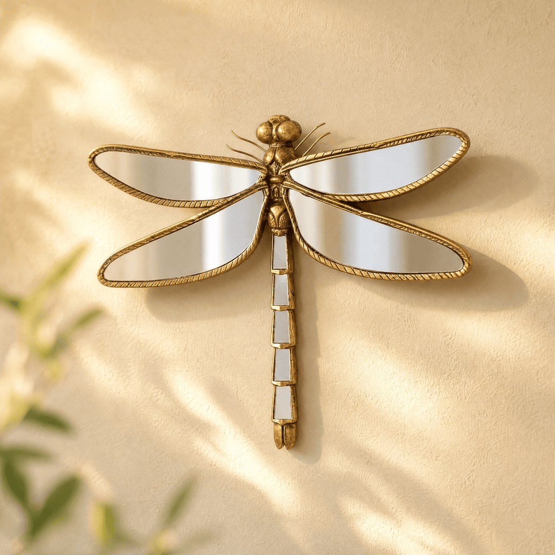 Solara - Mirrored Wall Accent Dragonfly