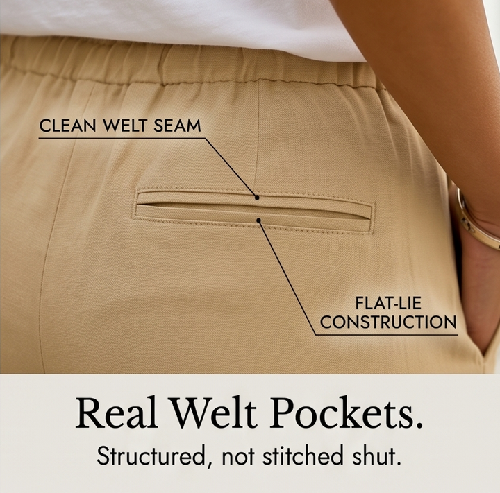 Solenna™ – Cotton-Linen Drawstring Capri