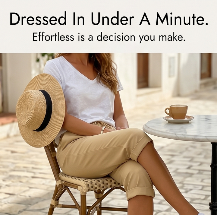 Solenna™ – Cotton-Linen Drawstring Capri