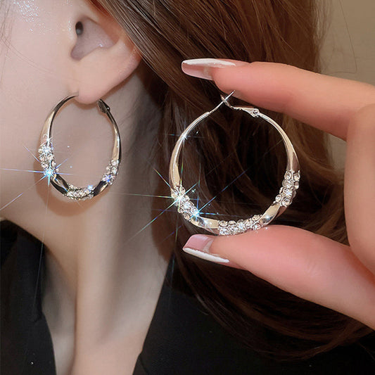 Zirenza™ -  Elegant Zirconia Hoop Earrings (50% Off)