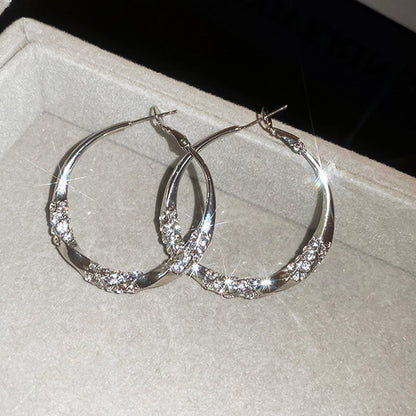 Zirenza™ -  Elegant Zirconia Hoop Earrings (50% Off)