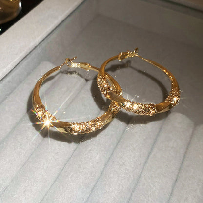 Zirenza™ -  Elegant Zirconia Hoop Earrings (50% Off)