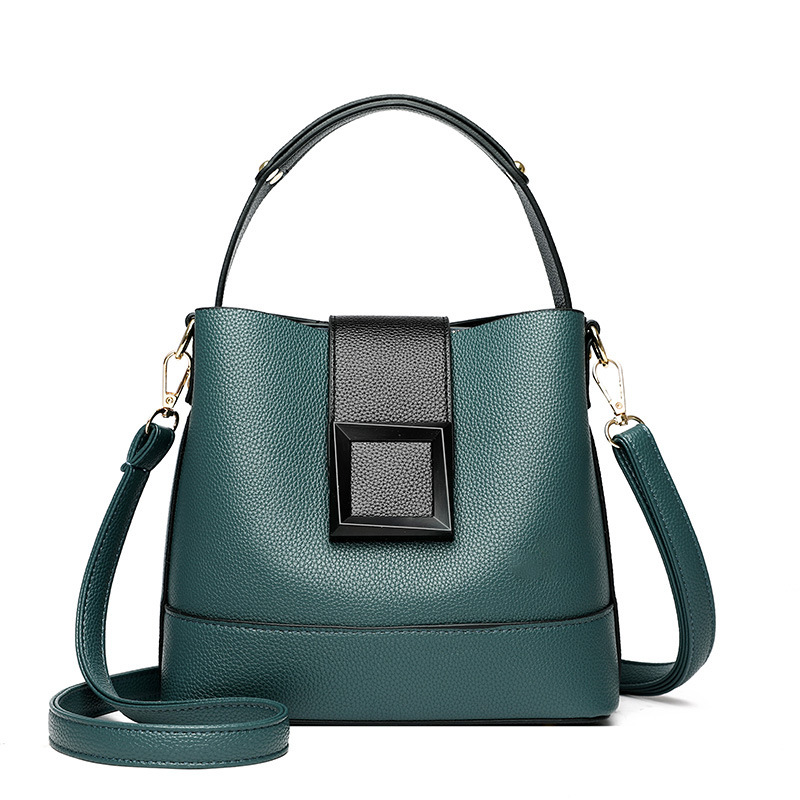 Ellabour™ – Structured Buckle Soft PU Leather Bag (60% Off)