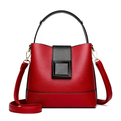 Ellabour™ – Structured Buckle Soft PU Leather Bag (60% Off)