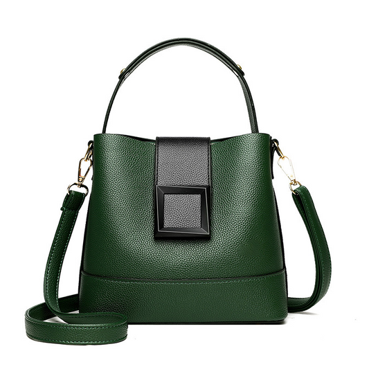 Ellabour™ – Structured Buckle Soft PU Leather Bag (60% Off)
