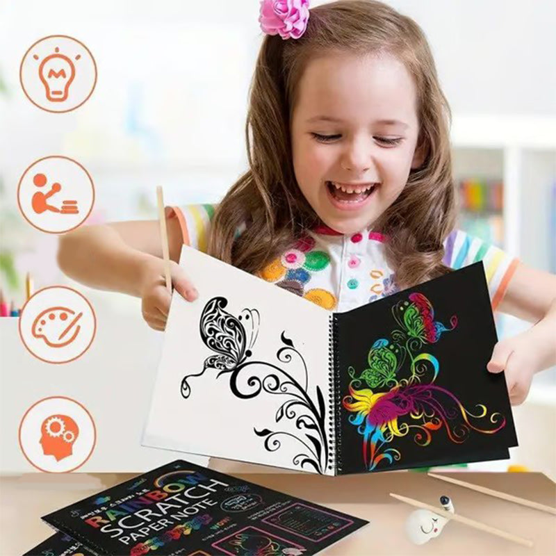 Inklume™ – Rainbow Scratch Art Booklet