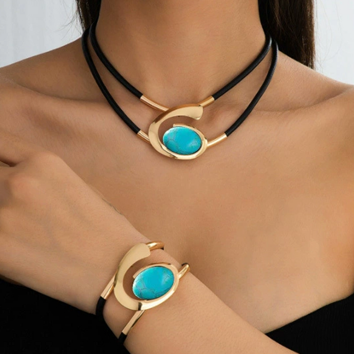 Solmera - Boho Necklace and Bracelet Set