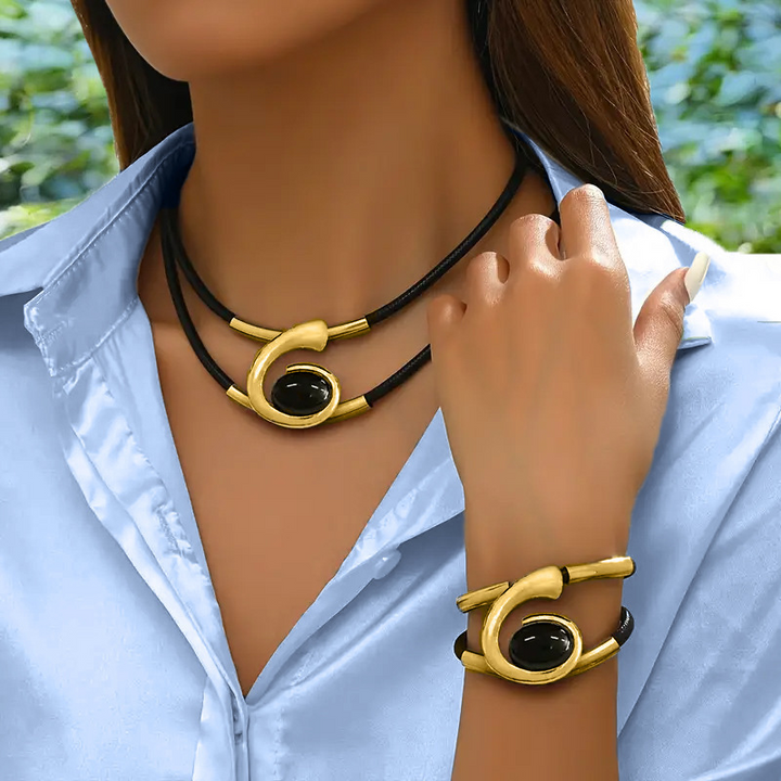Solmera - Boho Necklace and Bracelet Set