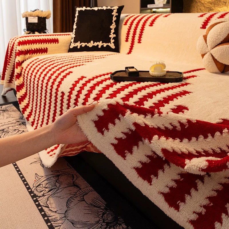 Velmora™ – Soft Textured Couch Cover with Grip