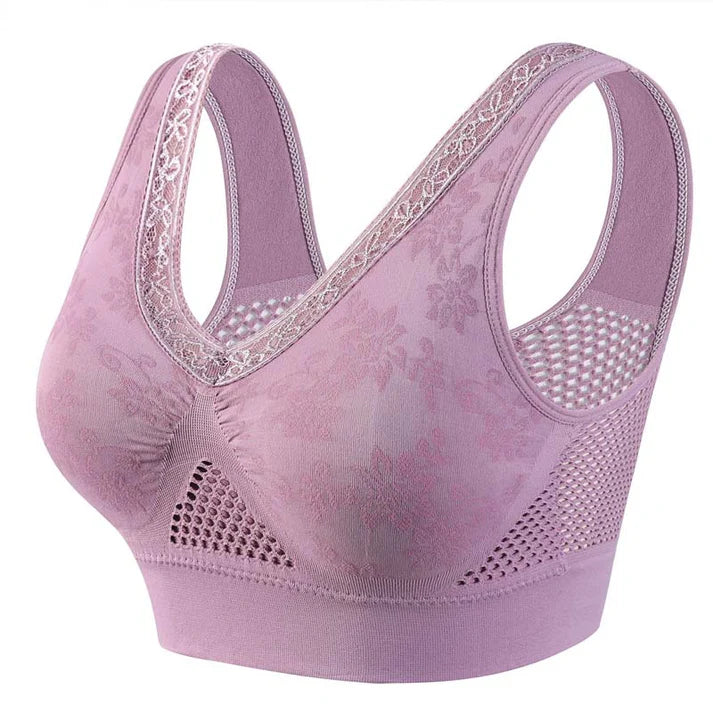 Veluna - Women's wireless lace comfort bra
