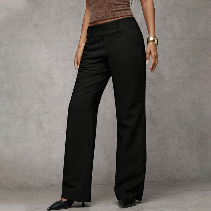 Wearbella – High-Waisted Fluid Wide-Leg Trousers