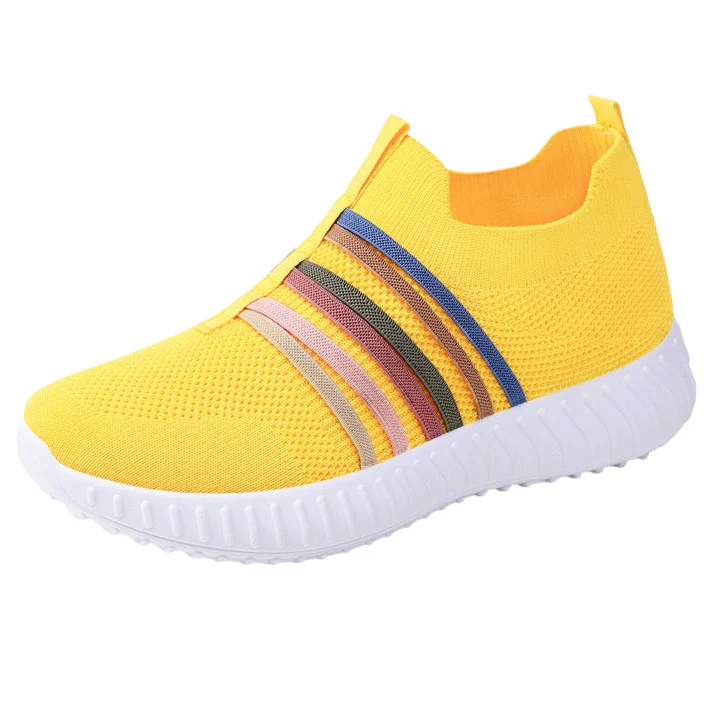 Steplia – Women's Breathable Mesh Slip-On Sneakers