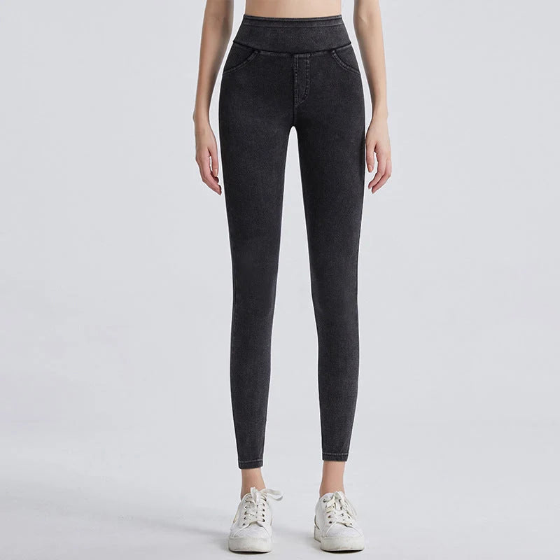 Slimwaist – High-Rise Tapered Ankle Stretch Jeans