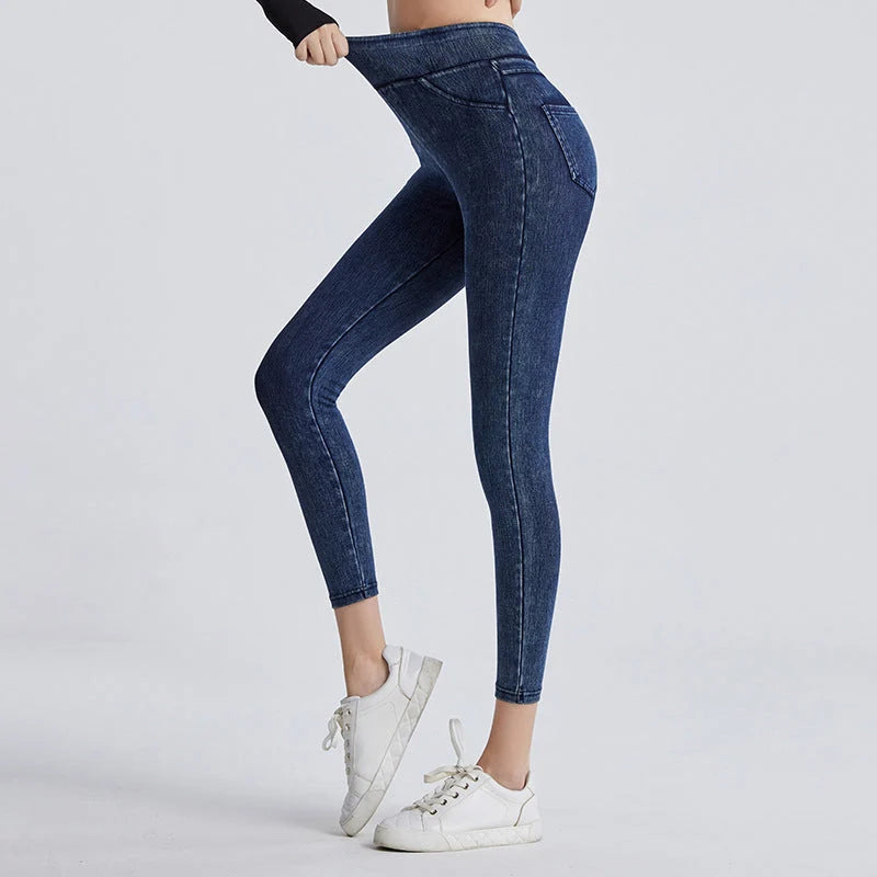 Slimwaist – High-Rise Tapered Ankle Stretch Jeans