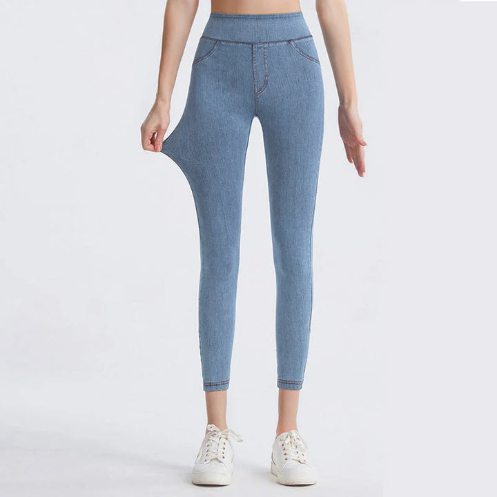 Slimwaist – High-Rise Tapered Ankle Stretch Jeans