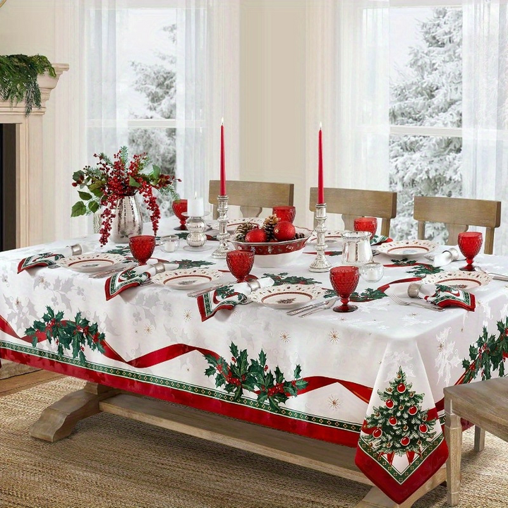 Hollymere – Christmas Printed Tablecloth