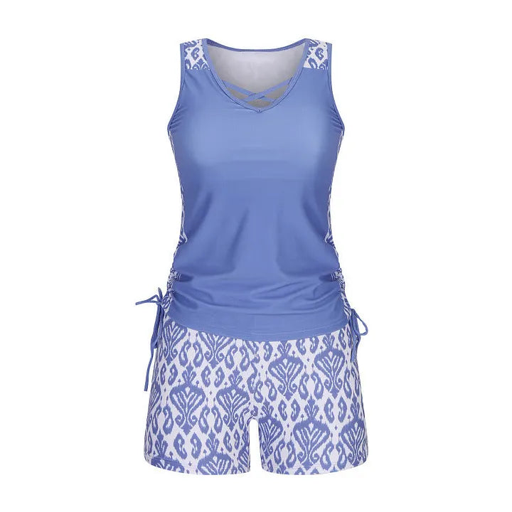 Marevia – Tankini Swimsuit Set with Adjustable Sides