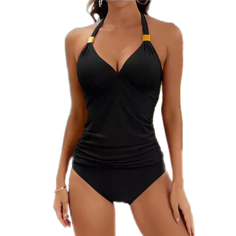 Rivella – Women's tummy smoothing halter tankini set