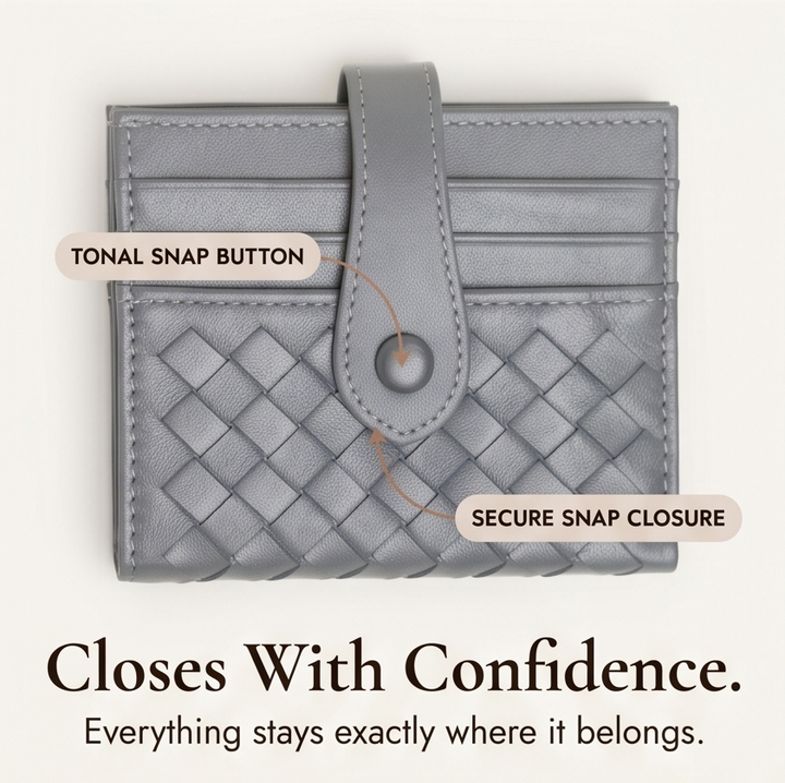 Tessara – Woven lambskin card wallet