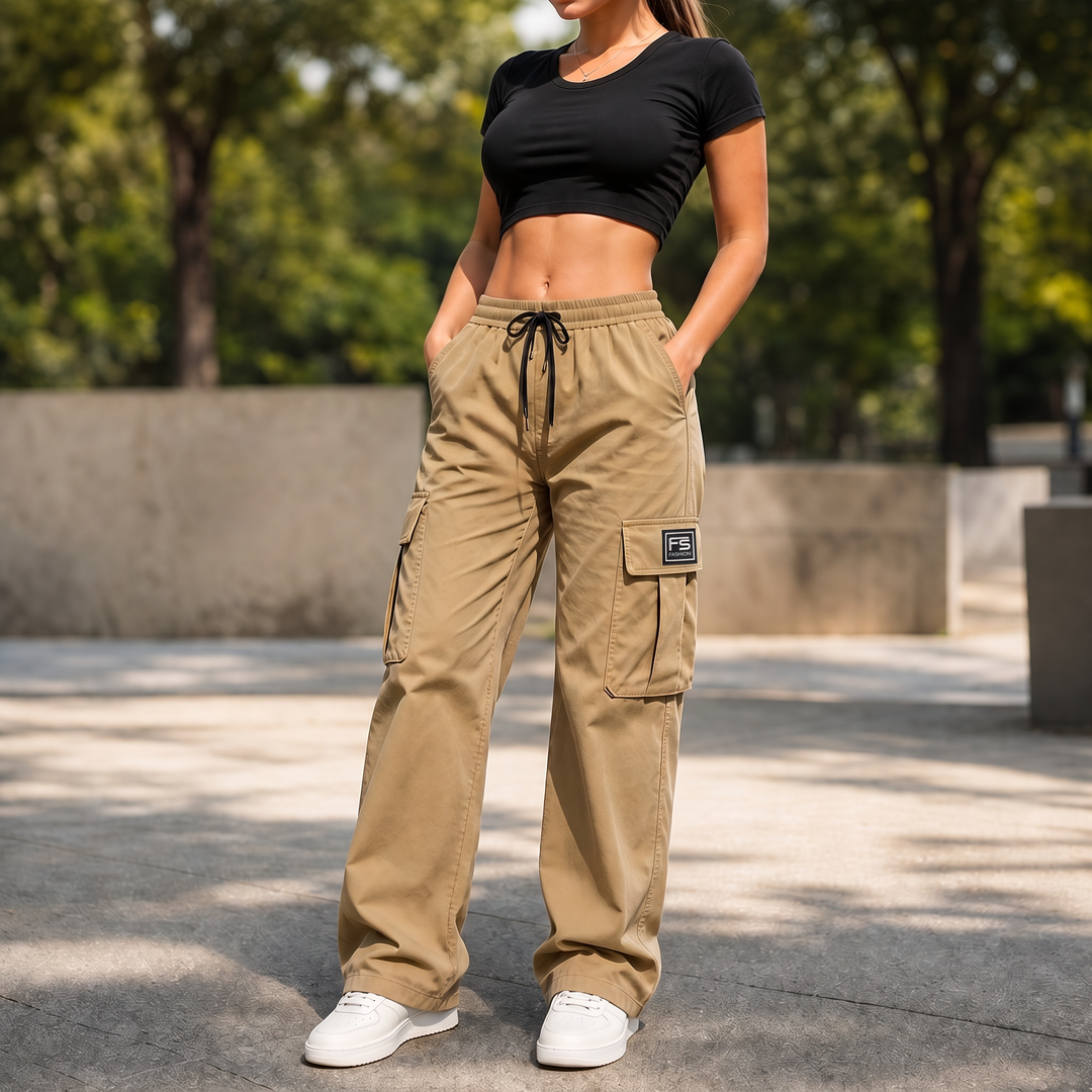 EaseCargo – Lightweight Drawstring Cargo Pants