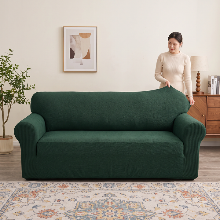 Snugfit – Textured Jacquard Non-Slip Stretch Sofa Slipcover