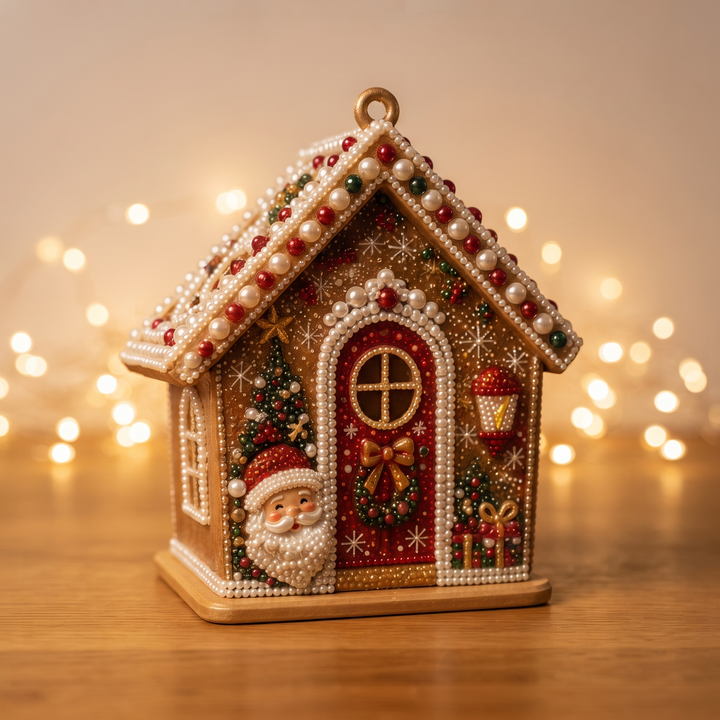 Pearlnoel – 3D Pearl Gingerbread House Craft Kit