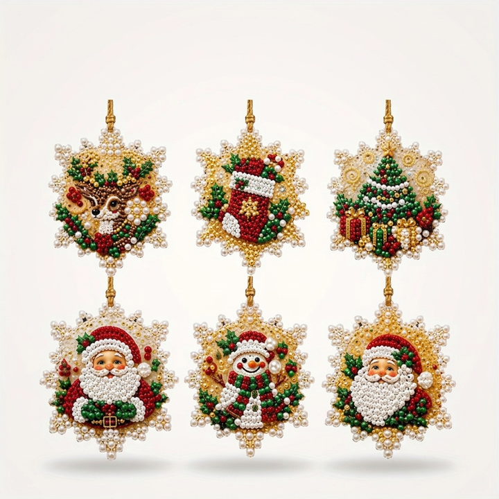 Noëluxe – Pearl And Gemstone Christmas Ornament Craft Kit