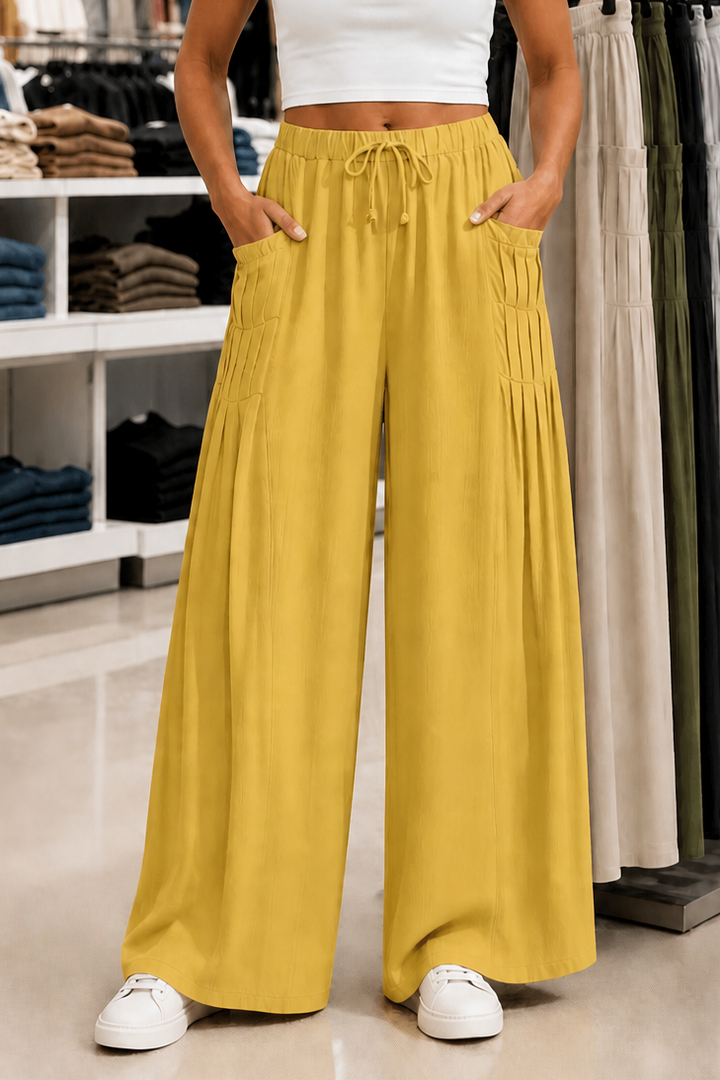 Linora – Drawstring Wide Leg Pants