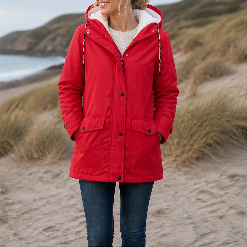 Windora – Fleece-Lined Hooded Winter Jacket