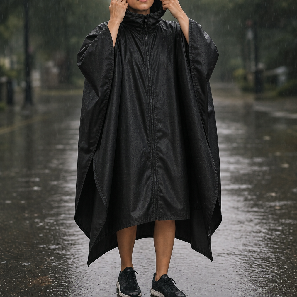 Zipdri – Full-Zip Packable Hooded Rain Poncho