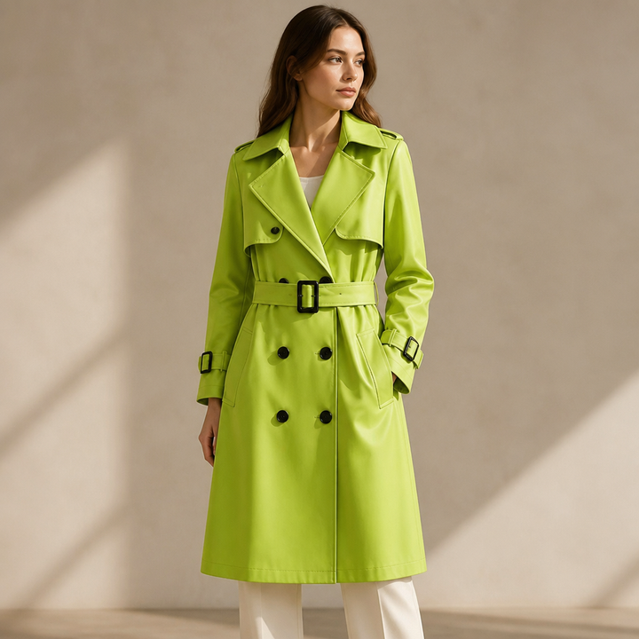 Winterly – Belted Mid-Length Structured Trench Coat