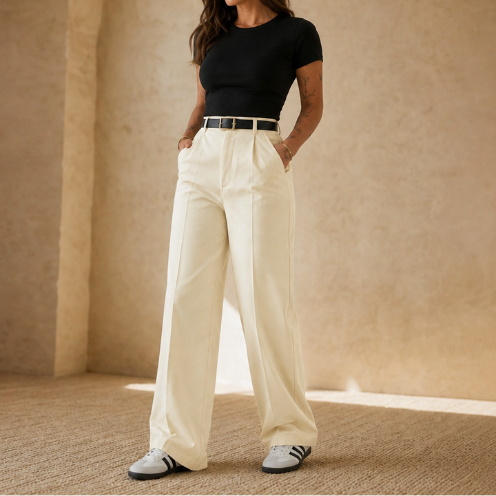 Wearbella – High-Waisted Wide-Leg Trousers