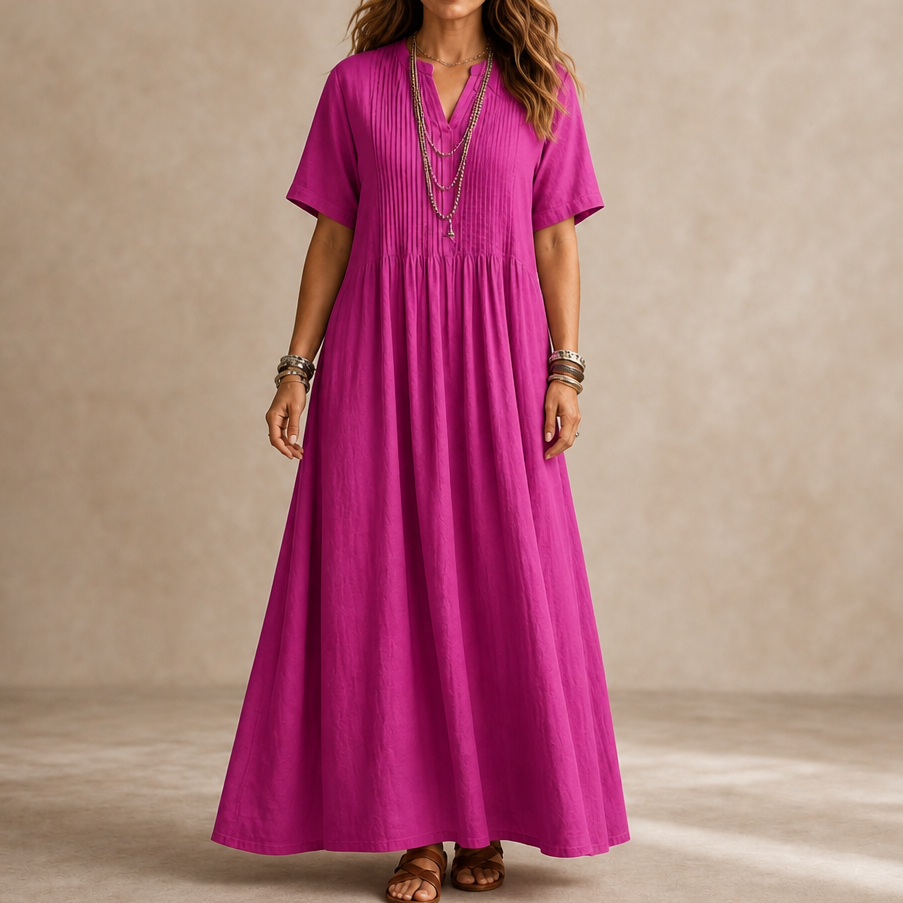 Linaline – Pintuck Maxi Dress