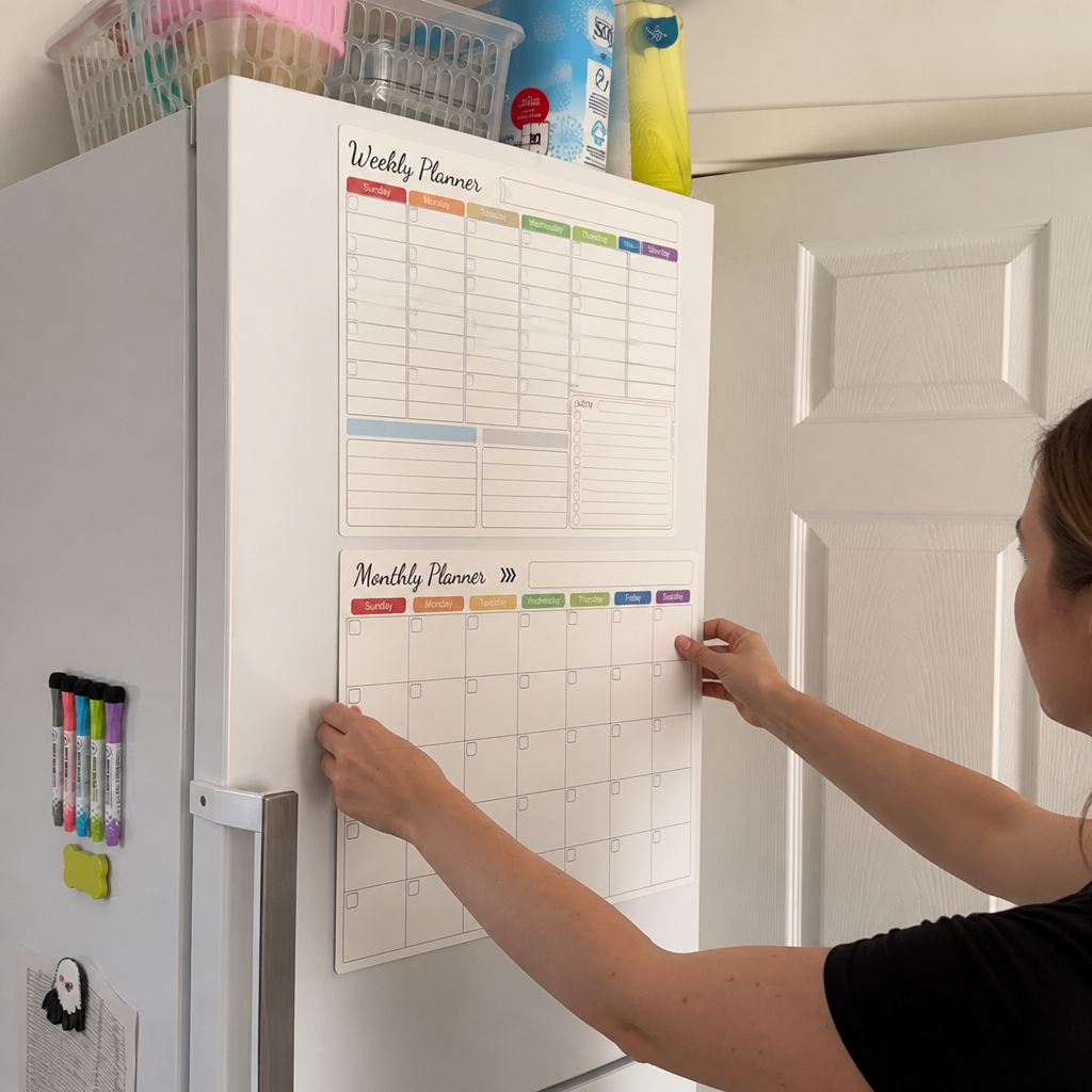Fridgekeeper – Three-Board Magnetic Fridge Calendar Set