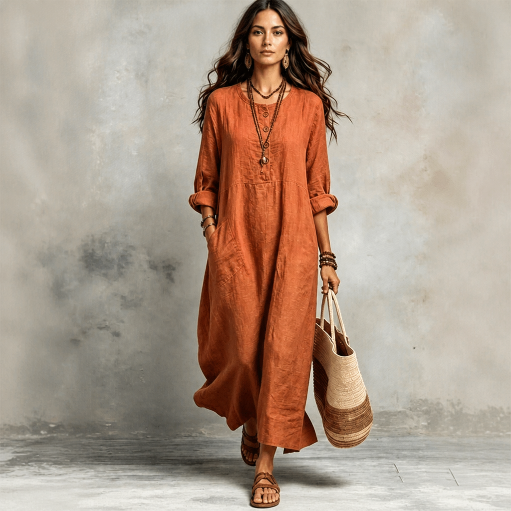 Wearbella – Sleeveless Pocketed Casual Maxi Dress