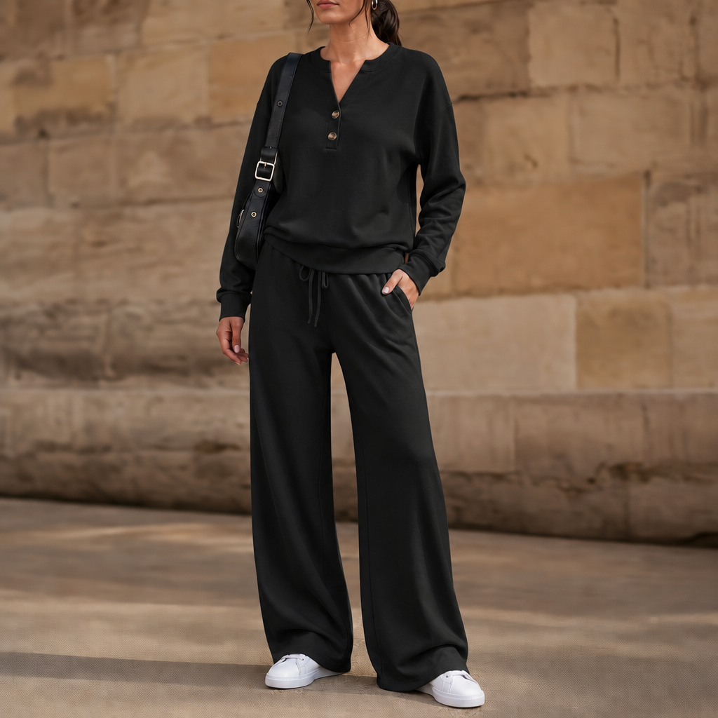 Wearbella – Belted Wide-Leg Top And Trouser Set